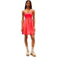 Tommy Hilfiger Rib Poplin Mix Strappy ärmelloses Kleid