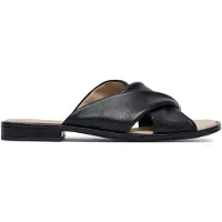 Caprice Pantolette Leder schwarz G-Weite