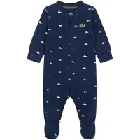 Lacoste Kids Footed Croco Print Langärmliger Overall