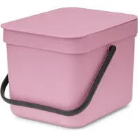 Brabantia Sort & Go, 6 l, Rechteckig, Recycelbarer Kunststoff, Pink, Manuell, Belgien