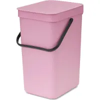 Brabantia Sort & Go, 12 l, Rechteckig, Recycelbarer Kunststoff, Pink, Manuell, Belgien