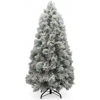 XMS-Trees Künstlicher Weihnachtsbaum Fairbanks H240 x Ø117 cm - inkl. LED - mit schneebedeckten Zweigen - Schwer entflammbar