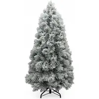 XMS-Trees Künstlicher Weihnachtsbaum Fairbanks H180 x Ø94 cm - mit schneebedeckten Zweigen - Schwer entflammbar
