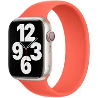 Apple Silikon Solo Loop für Watch | 38/40/41/42 mm - Größe 6 - Nectarine
