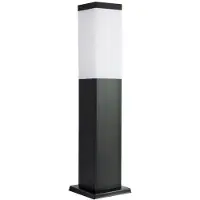 Mangel Quadratischer Gartenpfosten 45 cm 1xE27 schwarz IP44 SU-MA Inox SS802-450 BL