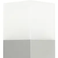 SU-MA Mastleuchte 58 cm 1xE27 silber IP44 Cube CB-580 AL