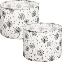 Vevor Drum Lamp Shade 2 Set 13 x 13 x 10 in Lampshade (Light Dandelion Pattern)