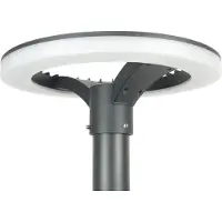 SU-MA Laternenkopf Durchmesser 36,5 cm LED 44W dunkelgrau IP65 STR-HEAD