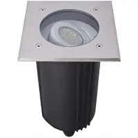 SU-MA 15 cm Auffahrleuchte, beweglich, für GU10 Leuchtmittel, silber, IP67, 6725 D