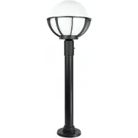 SU-MA Gartenstehleuchte 90 cm Kugel weiß oder geräuchert 25 cm 1xE27 schwarz IP43 Kule K 5002/2/KPO 250