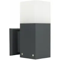 SU-MA Außenwandleuchte 1xE27 dunkelgrau IP44 Cube CB-K DG