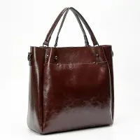Tollzwood Lederhandtasche „Aster“, große Tragetasche aus Vollnarbenleder, Schultertasche für jeden Tag, minimalistische Arbeitstasche