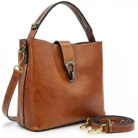 Tollzwood Leder Handtasche Damen Braun – Elegante Bucket Bag Schultertasche – Echtes Leder – Tolles Geschenk zum Muttertag