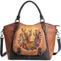 Tollzwood Handtasche für Damen aus echtem Leder der Serie Element