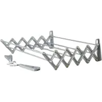 ABJ Wand-Wäschetrockner für das Bad grau 100cm klappbar