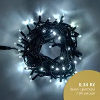 DECOLED LED-Lichterkette 20 m, eisweiß, 120 Dioden, IP67