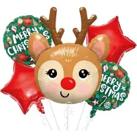 Brak informacji Strauß-Set Weihnachtsballons RENTIER 5-tlg.