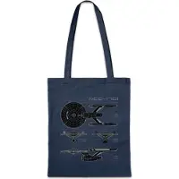 Eric Helmar Müller Urban Backwoods Star Ship Blueprint, Stofftasche, Farbe: Navy