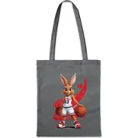 Eric Helmar Müller Urban Backwoods Space Bunny Girl, Stofftasche, Farbe: Grau