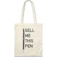 Eric Helmar Müller Urban Backwoods Sell Me This Pen, Stofftasche, Farbe: Beige