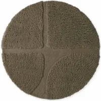 Ted Baker Hochflor-Teppich "Jasper, auch in rund", grün, H:25mm Ø:150cm, Polyester, Teppiche, Hochflor-Teppich, Hoch-Tief-Struktur, Weich, Shaggy, Modern, Wohnzimmer, Schlafzimmer