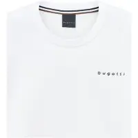 Bugatti Langarmshirt "Basic", Herren, Gr. L, weiß (10, weiß), 100% Baumwolle, unifarben, normal, Rundhals, Shirts Langarmshirt, aus Baumwolle Modern Fit
