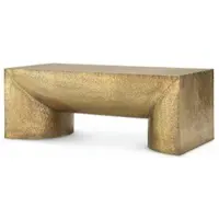 Casa Padrino Luxus Edelstahl Couchtisch Vintage Messing 120 cm - Wohnzimmer Möbel