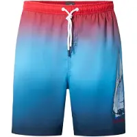 Jan Vanderstorm Badeshorts "Badeshorts RAGNVALD", Herren, Gr. XXL, weit, blau, Obermaterial: 100% Polyester COOLMAX(R) PES(Coolmax)., Badehosen Badeshorts