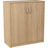 Meblando Kommode mit 2 Türen Wohnzimmer Flur Sideboard Anrichte Schrank, Sonoma-Eiche