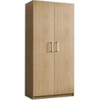 Masseno Drehtürenschrank APPIANO 75/192,5/34cm 2-türig Schlafzimmer Schrank Kleiderschrank Sonoma Eiche