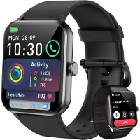 Blackview SmartWatch Männer Frauen Telefonfunktion (make / empfangen Anrufe) Nachrichtenerinnerung, Sportbeobachtungsmodi, Fitness -Uhr, Herzfrequenzs