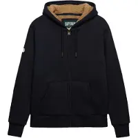 Superdry für Herren. M2014583A Sweatshirt mit Kapuze und Reißverschluss Borg Lined marineblau (XL), Lässig, Baumwolle
