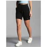 Trigema Bermudas "Bermuda aus 100% Baumwolle mit praktischem Kordelzug", Damen, Gr. M, US-Größen, schwarz, Single Jersey, 100% Baumwolle, Basic, Hosen Bermudas