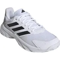 Adidas Tennisschuh PERFORMANCE "COURTJAM CONTROL 3", Herren, Gr. 46, schwarz-weiß (cloud weiß, core schwarz, grau two), Synthetik, Textil, Schuhe Tennisschuh, für Hartcourt, All-Court