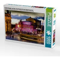 CALVENDO Vorbereitungen auf dem Theaterplatz für den Semperoperball 1000 Teile Puzzle quer 640x480mm, Meutzner Dirk; 7281055