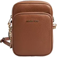 Michael Kors Leder-Umhängetasche in Hellbraun - (B)15 x (H)20 x (T)7 cm - onesize
