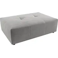 Candy Polsterhocker 3C "Yoshy", grau (platin), B:120cm H:41cm T:83cm, 100% Polyester, Hocker, Polsterhocker, Passend zur Serie Yoshy