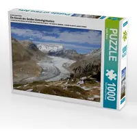 CALVENDO Ein Motiv aus dem Kalender Die Eiswelt des Großen Aletschgletschers 1000 Teile Puzzle quer 640x480mm, Michel Ingrid; 7374833