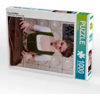 CALVENDO Frau mit Zither 1000 Teile Puzzle hoch 480x640mm, ; 7367648