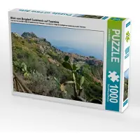 CALVENDO Blick vom Bergdorf Castelmola auf Taormina 1000 Teile Puzzle quer 640x480mm, Heußlein Jutta; 7418182