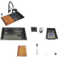 OEM Küchenspüle, Unterbau-Design, langlebiger Edelstahl, 68x40cm D
