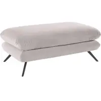 Candy Hockerbank 3C "Beatrice", rosa (altrosa), B:120cm H:45cm T:60cm, Samt-Optik (100% Polyester), Hocker, Hockerbank, mit modernem Polsteraufbau, auch in Breitcord, passend zur Serie