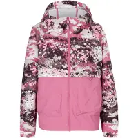 Columbia Sportswear Vento-Jacke bedruckte Kapuze Frauen Wasserabweisend Anti-Flecken, Rosa