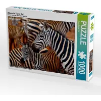 CALVENDO Zebras im Tsavo Ost 1000 Teile Puzzle quer 640x480mm, Michel / CH Susan; 7289723