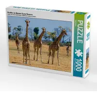 CALVENDO Giraffen im Moremi Game Reserve 1000 Teile Puzzle quer 640x480mm, Bruhn Olaf; 7403972