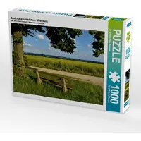 CALVENDO Bank mit Ausblick nach Moosburg 1000 Teile Puzzle quer 640x480mm, Brigitte Deus-Neumann Dr.; 7324672