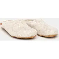 Gottstein Filz Pantoffeln Hochwertiger Filz aus 100% Wolle, Anatomisch geformte Sohle für besten Halt, Nahtlose Verarbeitung für hohen Komfort offwhite 42 EU