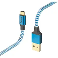 Hama Reflective, 1,5 m, USB A, USB C, USB 2.0, 0,48 Gbit/s, Blau