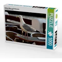 CALVENDO Schlaue Möwe auf Futtersuche 1000 Teile Puzzle quer 640x480mm, Riedel Tanja; 7271867