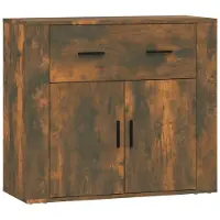 Syfax Sideboard Räuchereiche 80x33x70 cm Holzwerkstoff